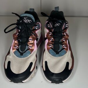 Nike React Air270 Black and Pink Sneakers